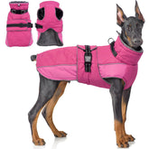QBLEEV chaleco para perros, frente, reflectante para seguridad nocturna.