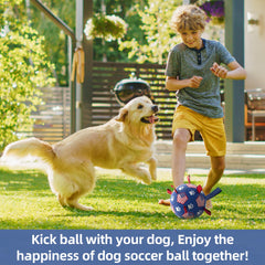 Pelota QDAN de PU duradera para perros de tamaño pequeño a mediano.
