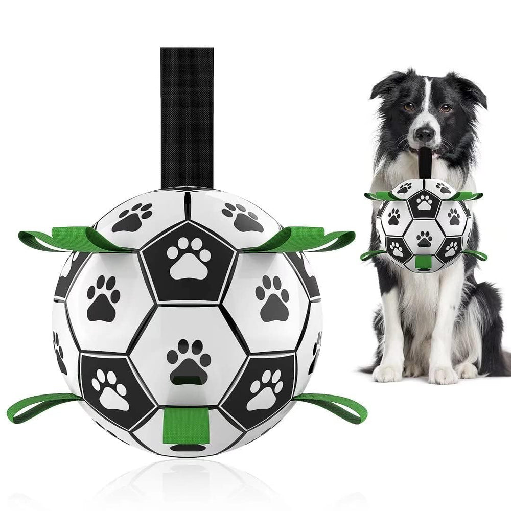 QDAN Pelota para perros con correas ideal para juegos al aire libre