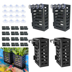 QICIKRASE cestas colgantes para plantas de acuario, ofrecen decoración estable y fresca.