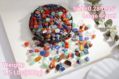 QINJIEJIE piedras cristal pulidas para arreglos florales y mesas.