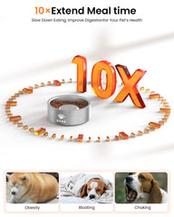 Qiuma cuenco de 3.5 tazas para perros medianos y grandes