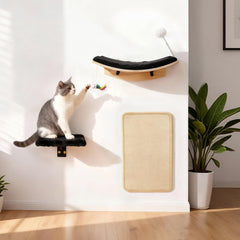 Qlfyuu estantes gato pared diseño ergonómico que invita al juego