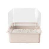 QNBCAA escudos para caja de arena de gato, transparentes y reducen salpicaduras.