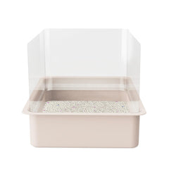 QNBCAA escudos para caja de arena de gato, transparentes y reducen salpicaduras.