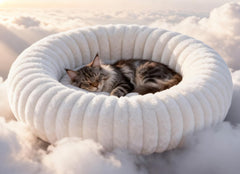Cama para gato QOKO auto-calentante ofrece calor seguro sin electricidad.