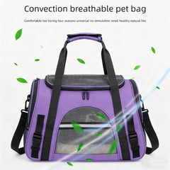 QQLe transportín para gato plegable, ahorro de espacio en casa.