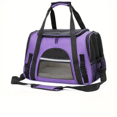 QQLe transportín para gatos con malla aireada, comodidad durante el viaje.