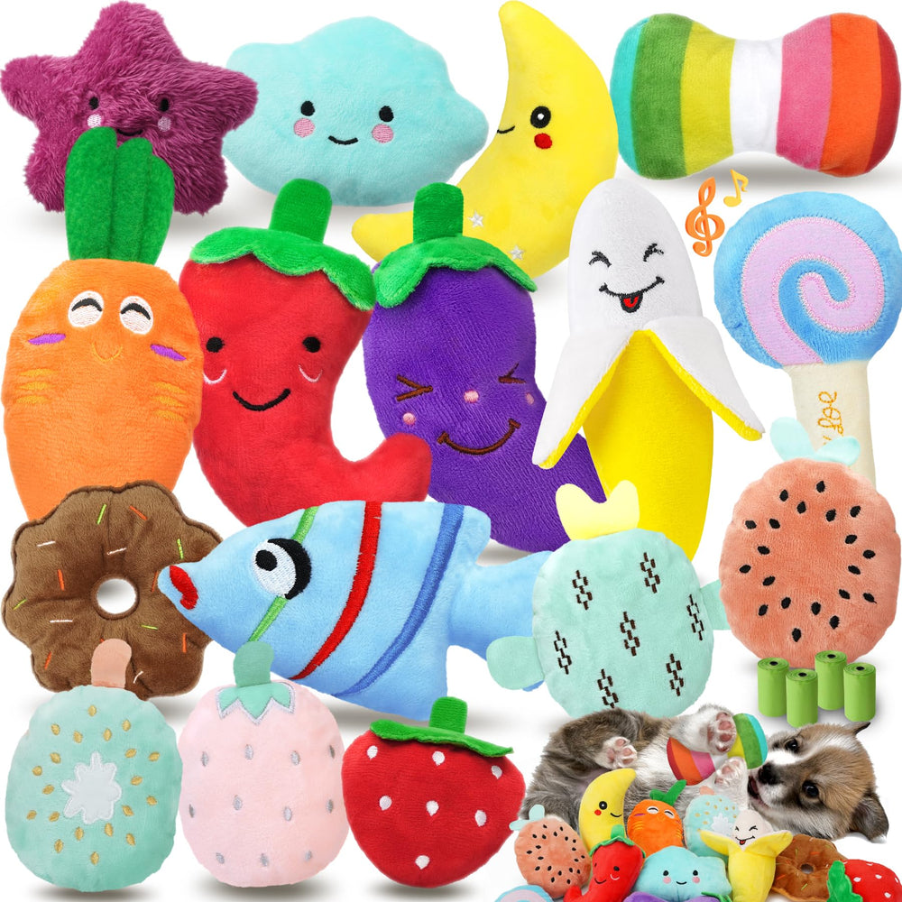 Juguete sonoro QTwoof para perros pequeños, ideal para estimular juego.