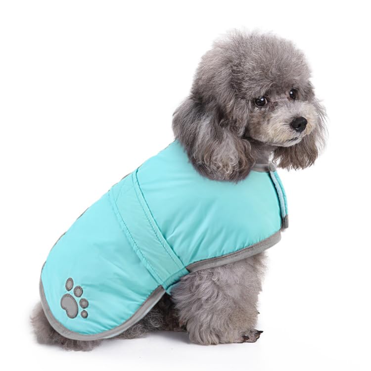 Queenmore abrigo para perros con forro cálido y detalles reflectantes
