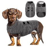 Queenmore chaleco de felpa suave para perro mediano, calor cómodo en paseos