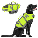 Queenmore chaleco salvavidas para perros frontal ofrece flotación estable.