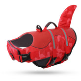 Queenmore chaleco salvavidas para perro con aleta de tiburón, mayor visibilidad en el agua.