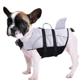 Queenmore chaleco salvavidas para perros con estilo tiburón y mayor flotación