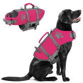 Queenmore chaleco vida perro frontal neón, mejora visibilidad y flotación para salidas