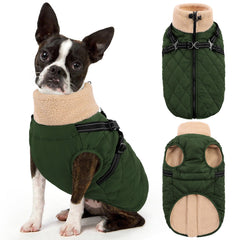 Queenmore chaqueta-perro-grande-oxford-impermeable protege al perro de lluvia y viento