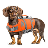 Queenmore chaleco salvavidas para perro mediano, alta flotación para natación segura.