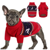 Queenmore sudadera Navidad perro frente: abriga y luce festivo en paseos fríos.
