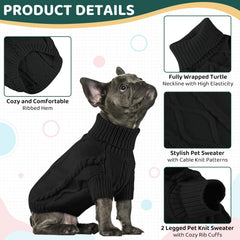 Queenmore sudadera para perro negro, color sólido para salidas diarias.