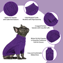 Queenmore suéter para perro; ajuste elástico cómodo sin restringir movimientos
