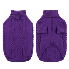 Queenmore suéter para perro; diseño sólido con puños rib para un look clásico