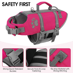 Queenmore XS Chaleco Salvavidas para Perro, asa superior para rescate rápido.