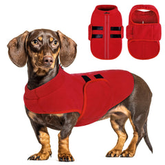 Queenmore XXS chaleco polar suave para perro, ideal para paseos fríos.