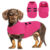 Queenmore XXS abrigo sudadera polar rosa frontal para paseos invernales