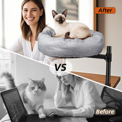 QUICDEER nido escritorio gato cama lavable para fácil limpieza
