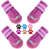 QUMY botines para perros grandes con velcro para un ajuste seguro.