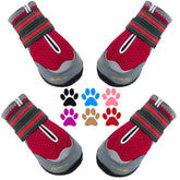 QUMY zapato para perro grande en rojo talla 2 protege patas en paseos urbanos.