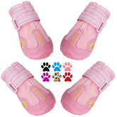 QUMY zapatos para perro grande muestran ajuste seguro para caminatas diarias