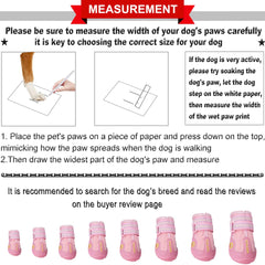 QUMY zapatos para perro grande, sujeción ajustable para paseos nocturnos