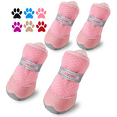 QUMY zapatos para perros pequeños, vista lateral, protección ligera para paseos diarios.