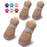 Zapatos QUMY para perros pequeños vistos de frente brindan ajuste cómodo.