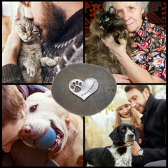 Quotable Cuffs recuerdo de mascota: piedra para colocar junto a fotos