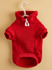 QWINEE Basic Dog Hoodie: textura de tejido suave para mayor confort.