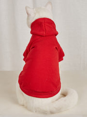 QWINEE Basic: sudadera con capucha para perros pequeños, vista lateral y estilo cálido