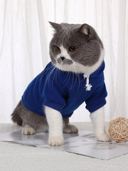 QWINEE Basico sudadera para perro, manga corta para climas templados