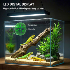 QZQ rango de medición 32°F a 140°F para reptiles.