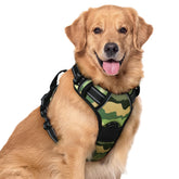 Arnés rabbitgoo sin tirones para perros grandes, verde montaña XL, para paseos seguros