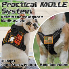 Paneles Molle laterales en arnés Rabbitgoo para accesorios.