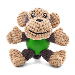 Raffaelo monito peluche con chirrador para mantener a tu perro entretenido