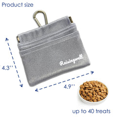Raisingwell bolsa entrenamiento para perro diseño de una mano para movilidad