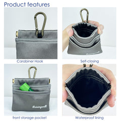 Raisingwell bolsa bronce para paseos; patrón vibrante y fácil de ubicar