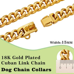 RAIWAV collar acero inoxidable 316L con recubrimiento oro 18K.