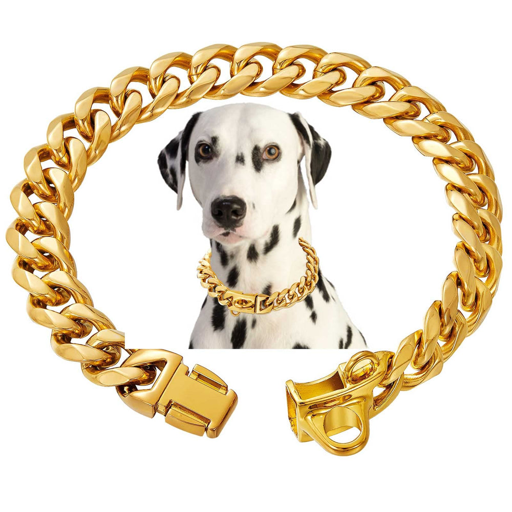 RAIWAV collar oro 18K con acabado pulido para paseos elegantes.