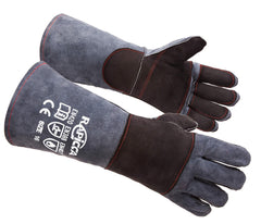 Guantes RAPICCA de manejo animal con doble cuero para protección al agarrar