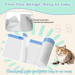Rastalola: bolsas compatibles con caja de arena para gatos y robot 3-4, ajuste preciso.