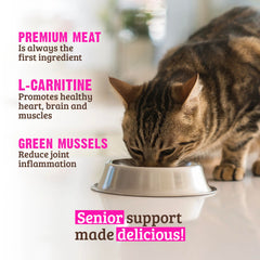 Rawz carnes reales en paté, sabor auténtico para gatos.